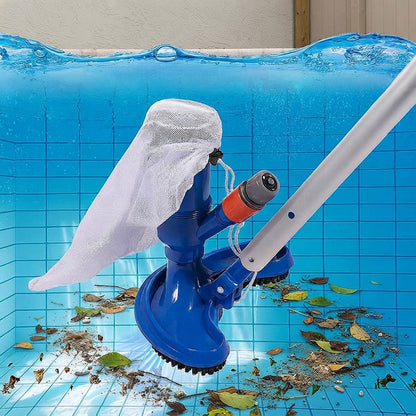 Handheld pool vacuum | Hose-powered cleaner with debris bag