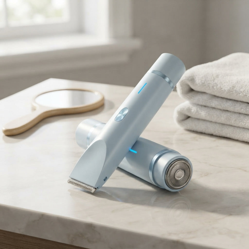Women's 2-in-1 electric body trimmer | Dual-head wet & dry grooming