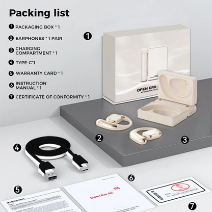 Wireless Noise-Cancelling Bluetooth 6.0 Earbuds – 145H Battery, IPX5 Waterproof, Sports