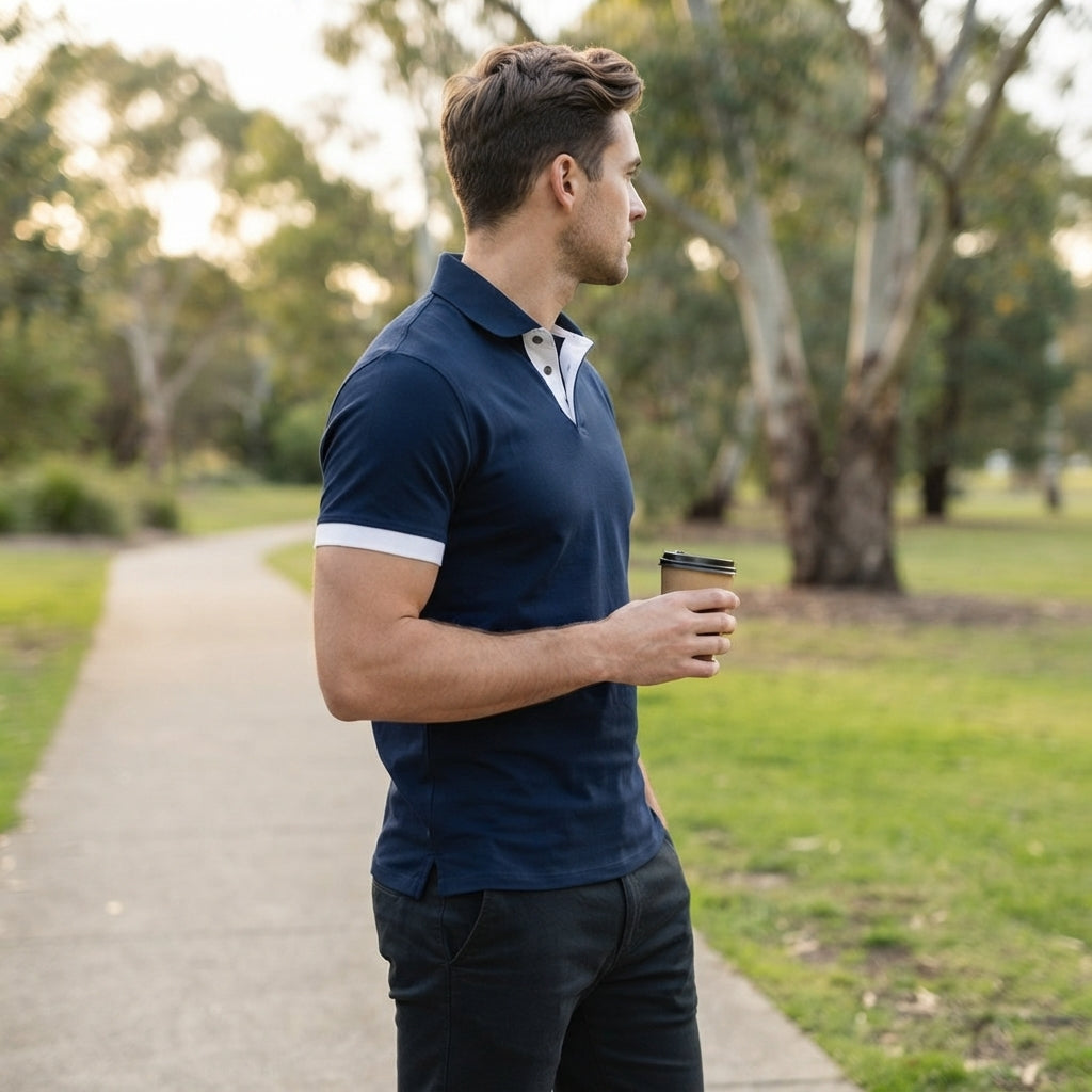 Men's classic polo shirt - Smart casual style with everyday comfort