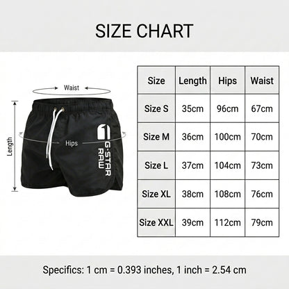 Men's quick-dry swim trunks - Lightweight beach and swimwear