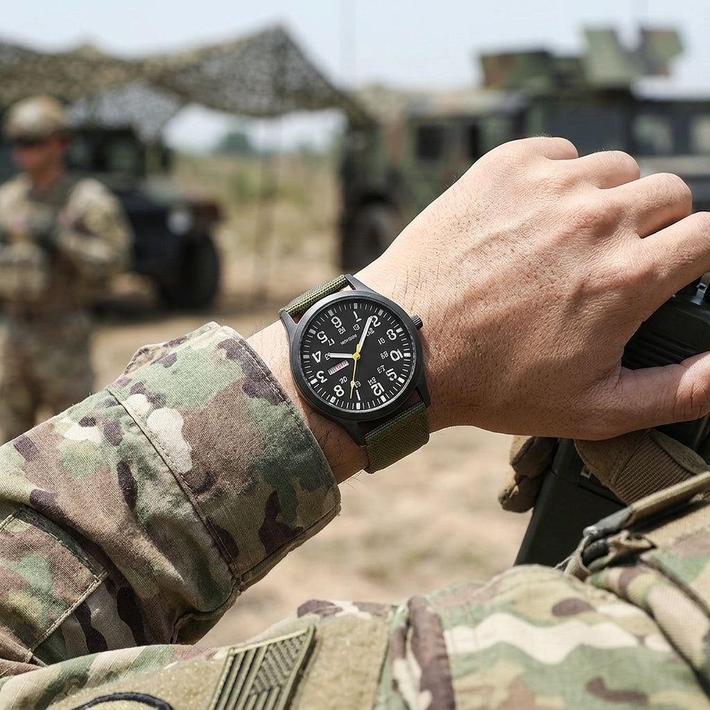 Rugged outdoor military watch - Durable design for everyday adventures