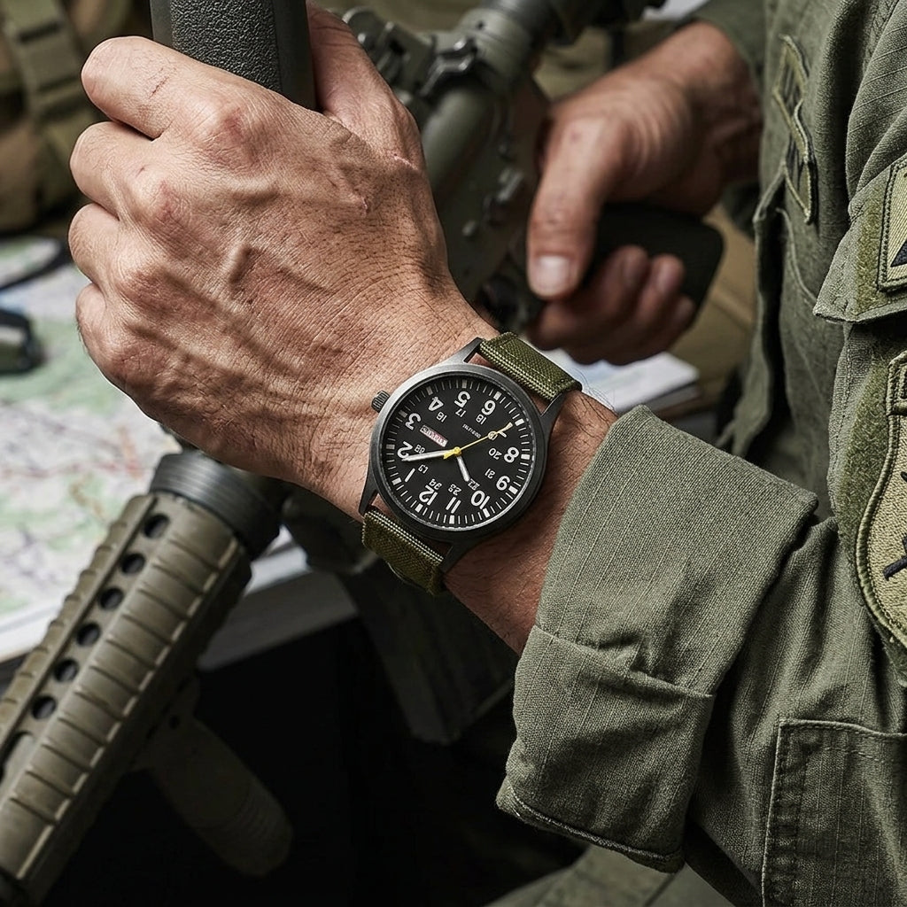 Rugged outdoor military watch - Durable design for everyday adventures