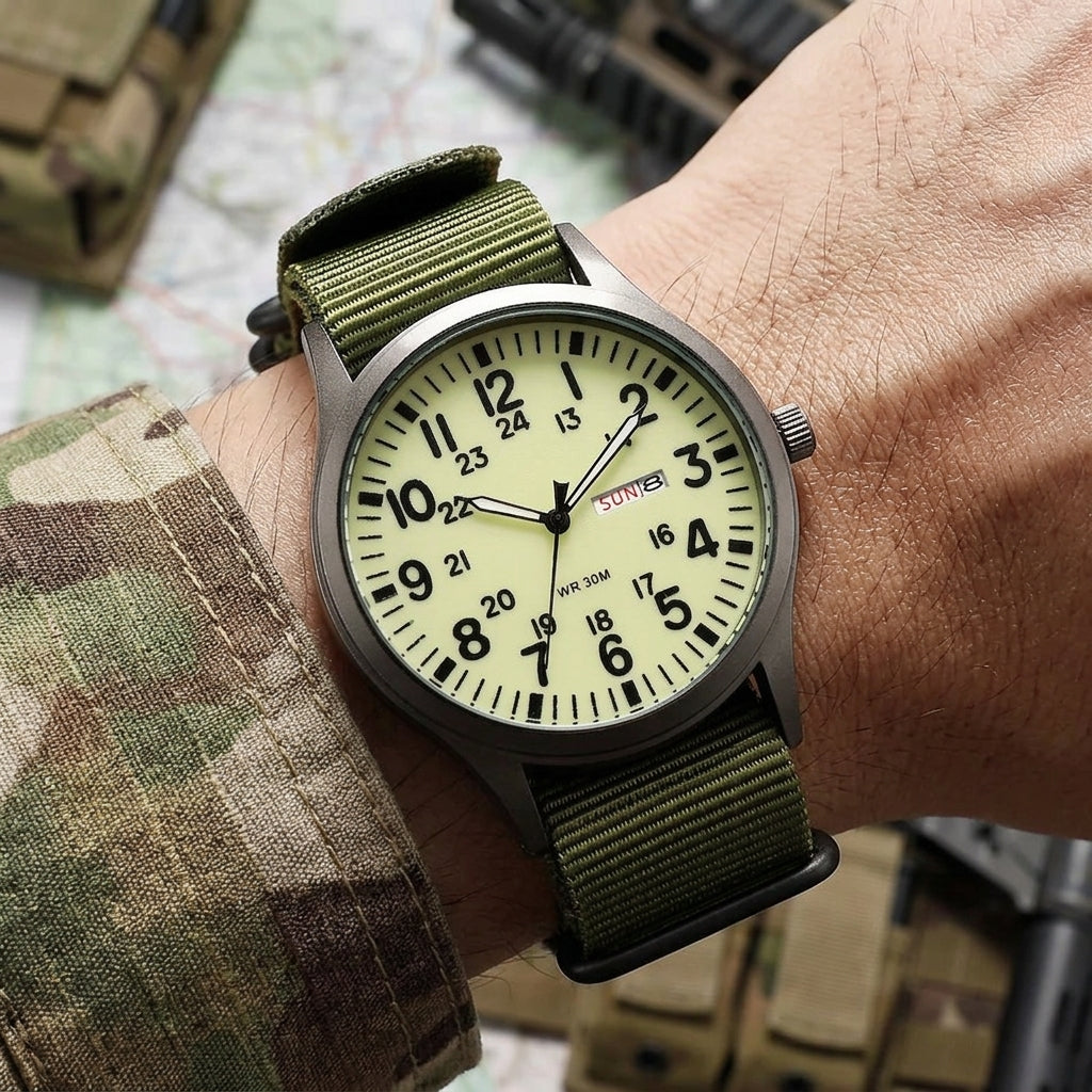 Rugged outdoor military watch - Durable design for everyday adventures