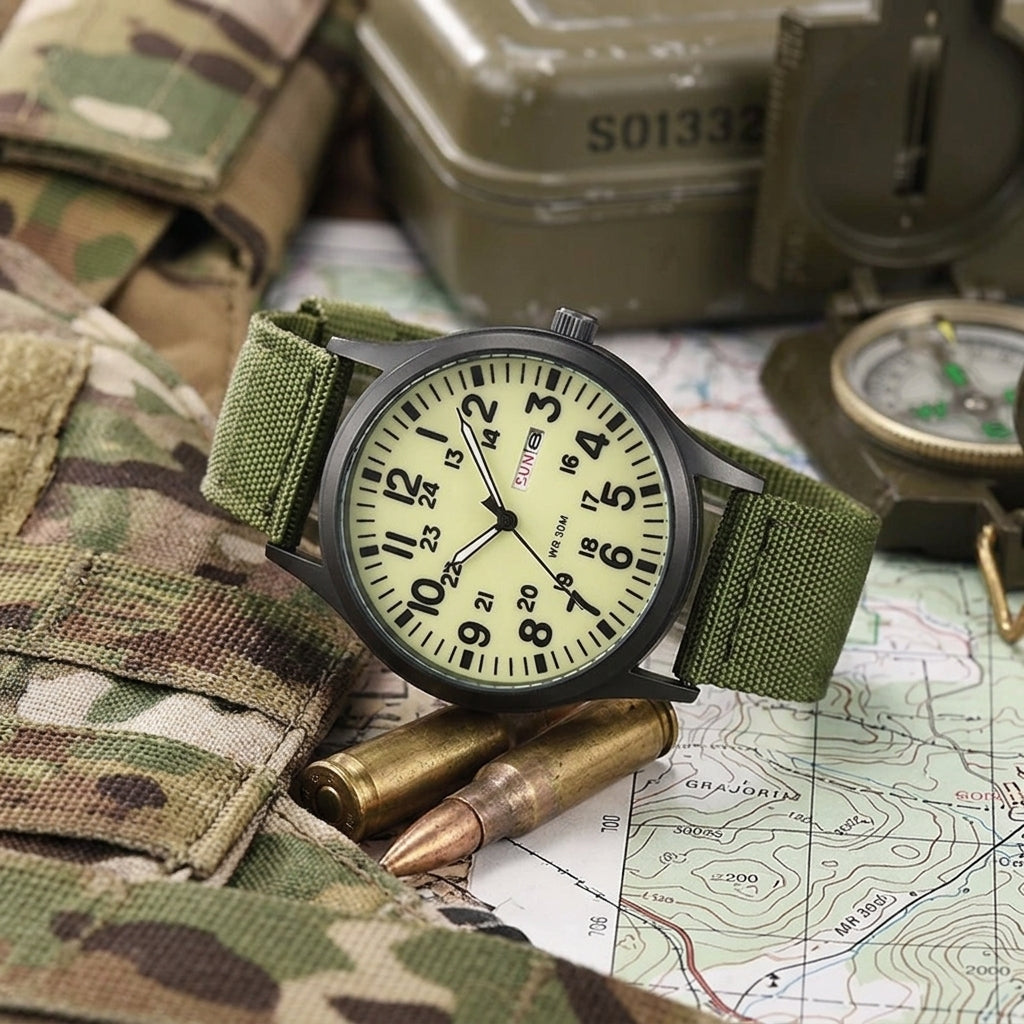 Rugged outdoor military watch - Durable design for everyday adventures