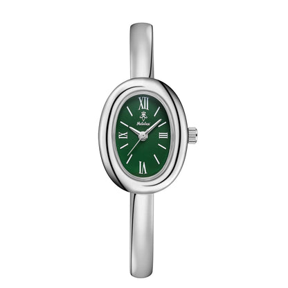 Minimalist Women's Watch with Golden Glow and Stainless Steel Bracelet – Elegant Ladies Watch for Everyday Wear