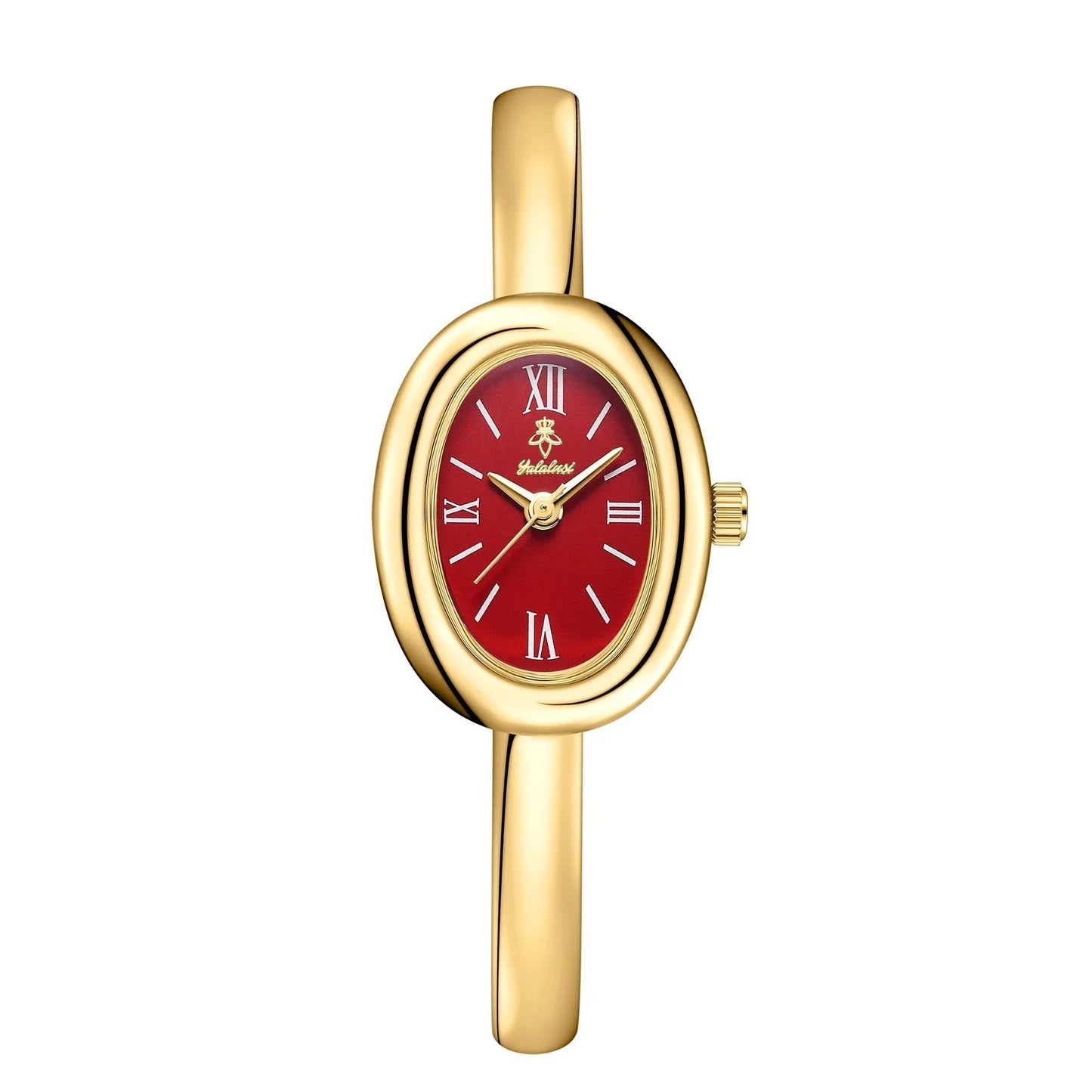 Minimalist Women's Watch with Golden Glow and Stainless Steel Bracelet – Elegant Ladies Watch for Everyday Wear
