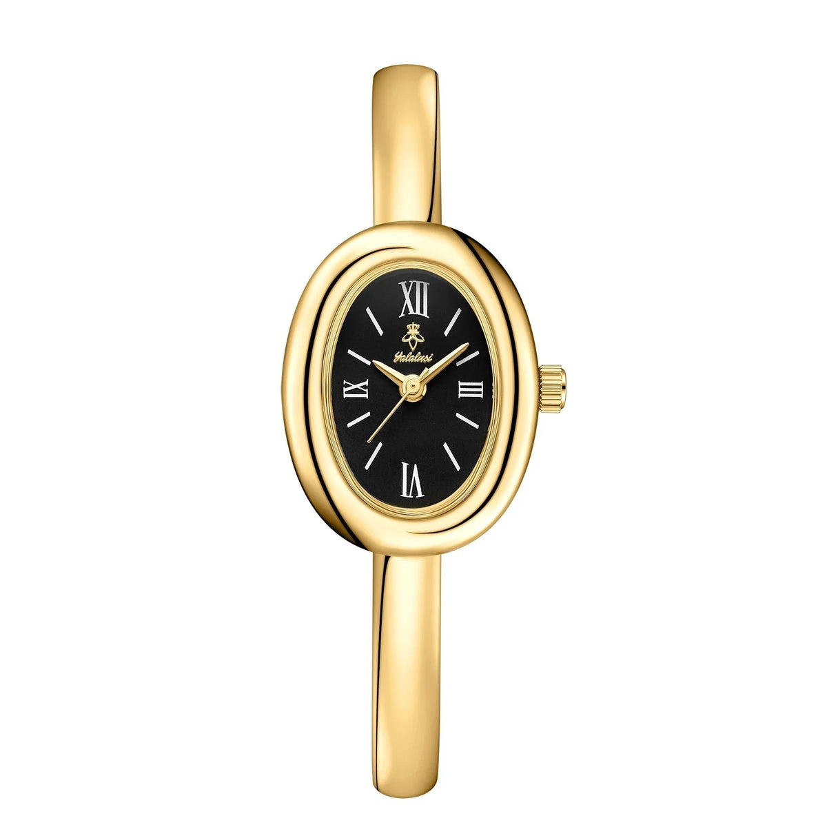 Minimalist Women's Watch with Golden Glow and Stainless Steel Bracelet – Elegant Ladies Watch for Everyday Wear