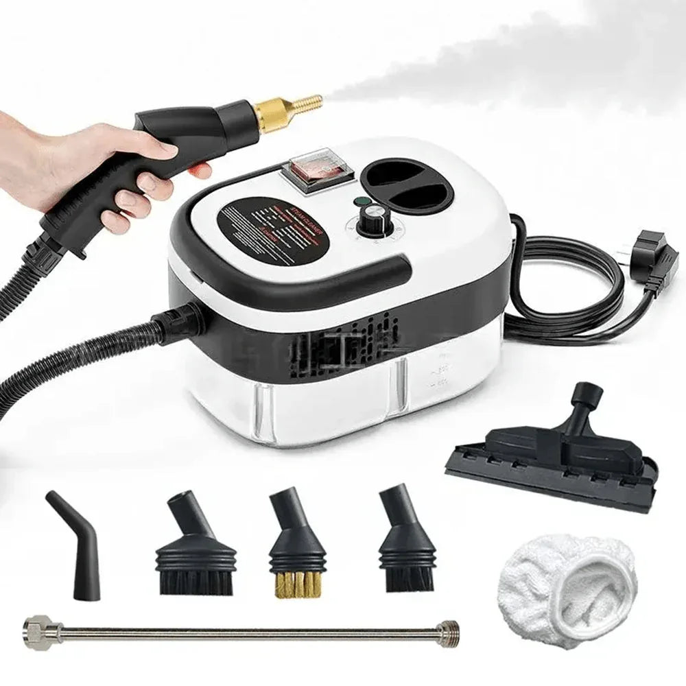 Nettoyeur Vapeur 2500W – Nettoyage Profond Polyvalent avec Réservoir 1,1 L & Accessoires Inclus