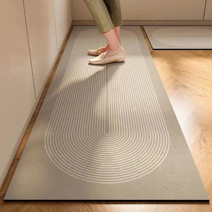 Non-Slip Kitchen Mat with Anti-Fatigue Comfort – Minimalist Design for Safe and Stylish Cooking Space