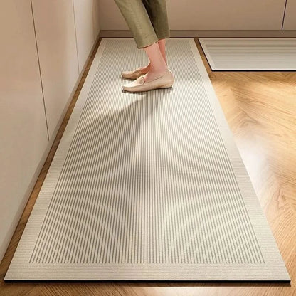 Cushioned kitchen mat with non-slip backing - Comfortable minimalist design