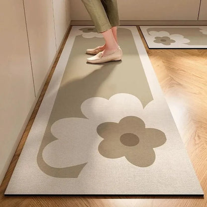Non-Slip Kitchen Mat with Anti-Fatigue Comfort – Minimalist Design for Safe and Stylish Cooking Space