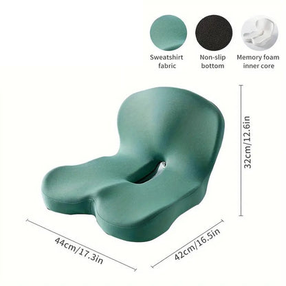 Memory foam backrest cushion for comfortable sitting at home, office or car