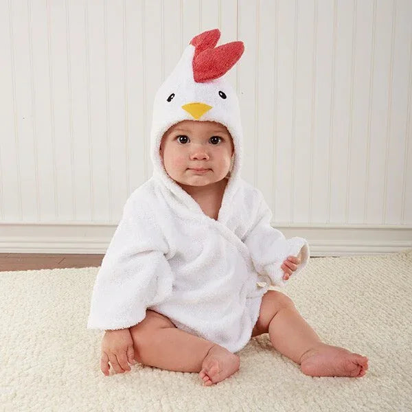 PEIGNOIR BAIN BÉBÉ ANIMAUX