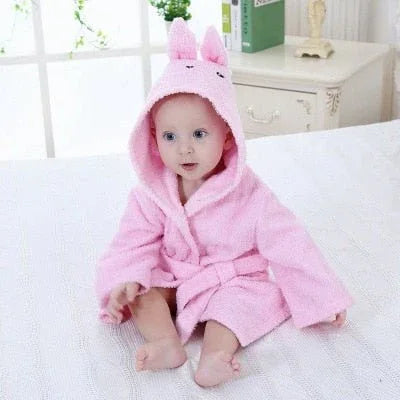 PEIGNOIR BAIN BÉBÉ ANIMAUX