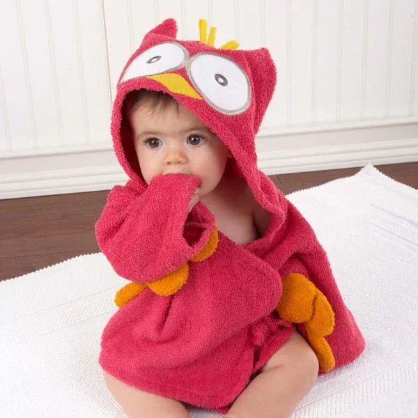 PEIGNOIR BAIN BÉBÉ ANIMAUX