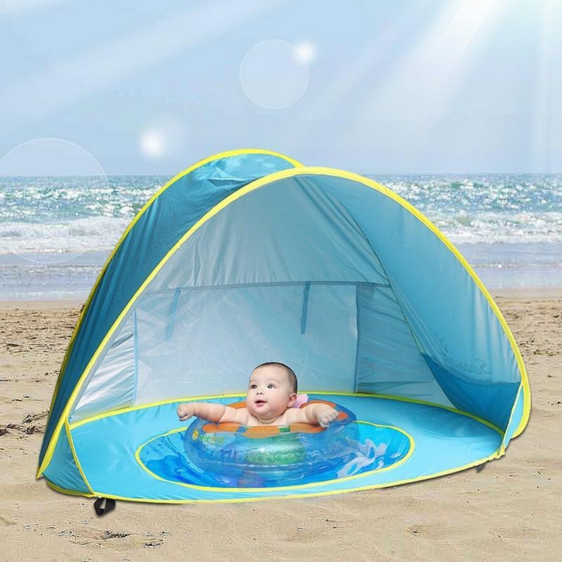 Baby Beach Tent With Built-In Paddling Pool and UPF 50+ Shade