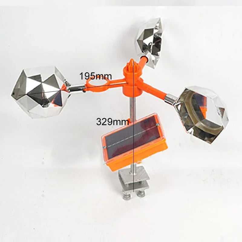 Réflecteur Anti-Oiseaux & Girouette Sonore | Protection & Décoration Écologique