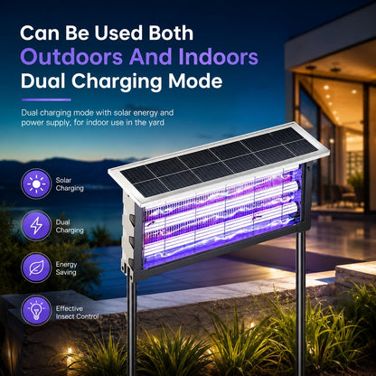 Elsie Solar Bug Zapper Light - Outdoor UV Insect Killer, IPX5 Water Resistant