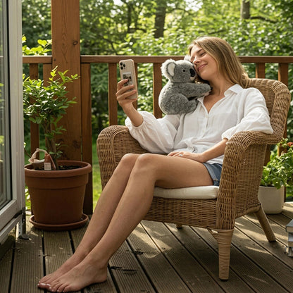 Soothing weighted koala plush – soft cuddle companion