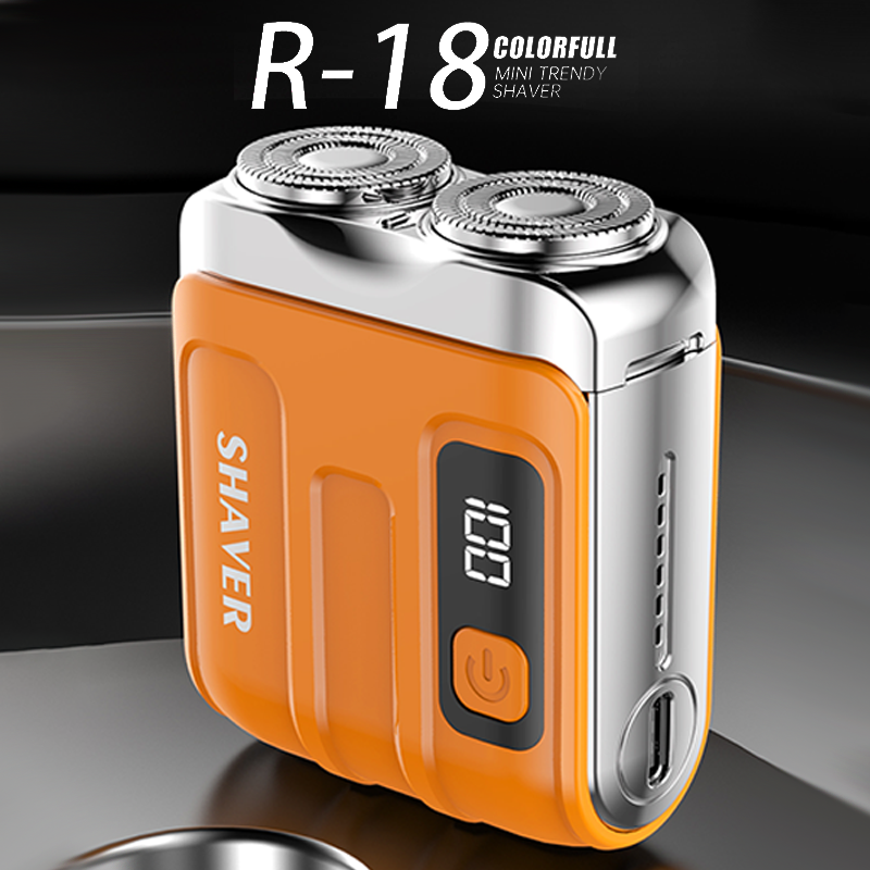 Portable Mini Men's Electric Shaver – Compact & rechargeable – Wet/dry use, perfect for travel or gym bag – quick and smooth shave
