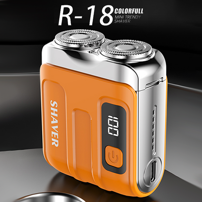 Portable Mini Men's Electric Shaver – Compact & rechargeable – Wet/dry use, perfect for travel or gym bag – quick and smooth shave