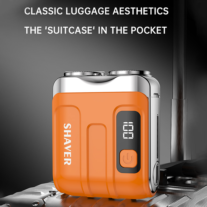Portable Mini Men's Electric Shaver – Compact & rechargeable – Wet/dry use, perfect for travel or gym bag – quick and smooth shave