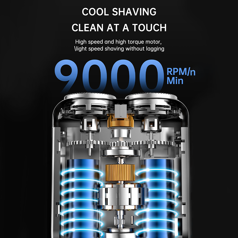Portable Mini Men's Electric Shaver – Compact & rechargeable – Wet/dry use, perfect for travel or gym bag – quick and smooth shave