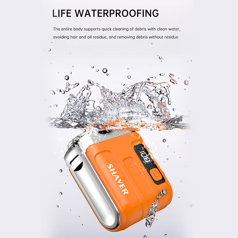 Portable Mini Men's Electric Shaver – Compact & rechargeable – Wet/dry use, perfect for travel or gym bag – quick and smooth shave
