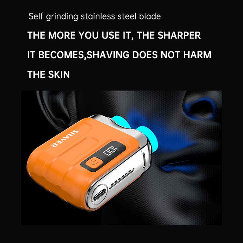 Portable Mini Men's Electric Shaver – Compact & rechargeable – Wet/dry use, perfect for travel or gym bag – quick and smooth shave