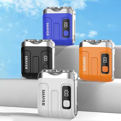 Portable Mini Men's Electric Shaver – Compact & rechargeable – Wet/dry use, perfect for travel or gym bag – quick and smooth shave