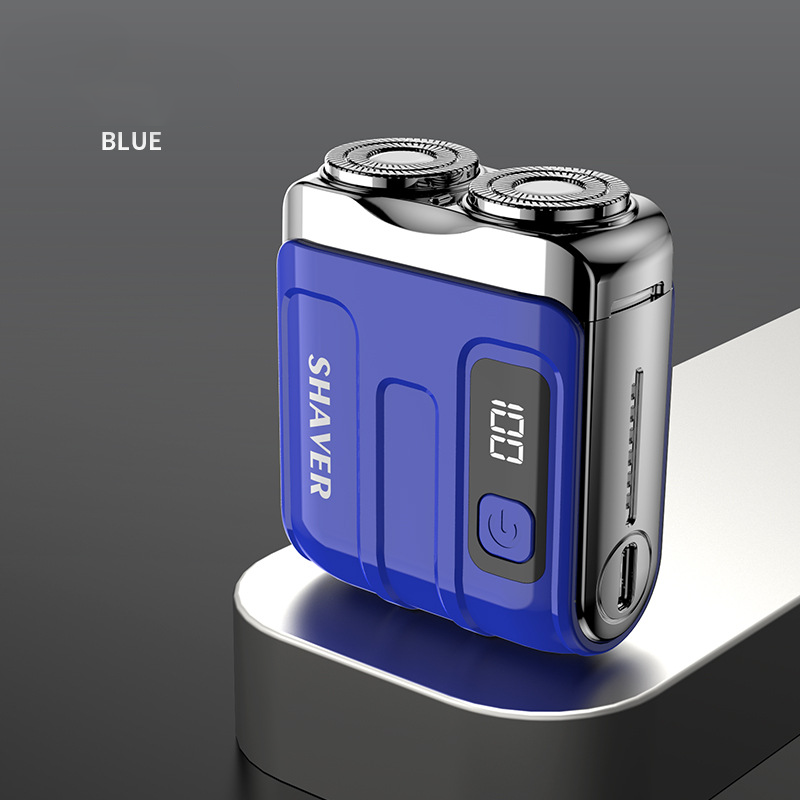 Portable Mini Men's Electric Shaver – Compact & rechargeable – Wet/dry use, perfect for travel or gym bag – quick and smooth shave