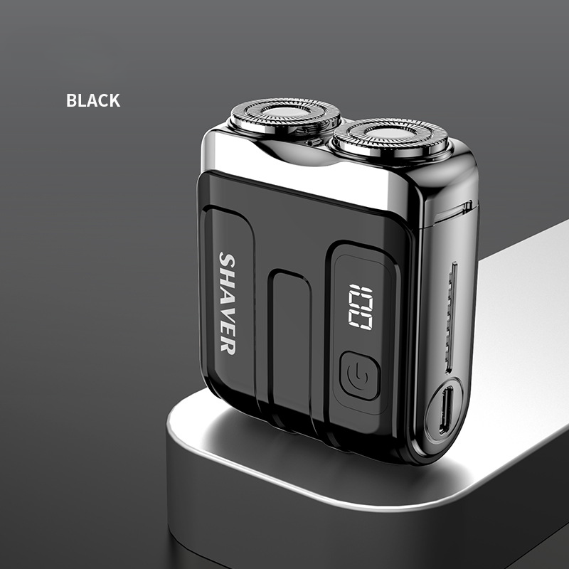 Portable Mini Men's Electric Shaver – Compact & rechargeable – Wet/dry use, perfect for travel or gym bag – quick and smooth shave