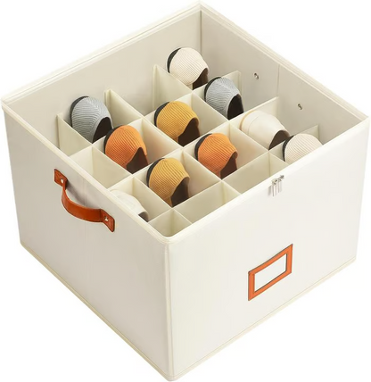 Fabric Shoe Organiser Storage Box – Foldable, Large Capacity, Dustproof & Breathable for Closet & Bedroom