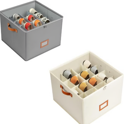 Fabric Shoe Organiser Storage Box – Foldable, Large Capacity, Dustproof & Breathable for Closet & Bedroom