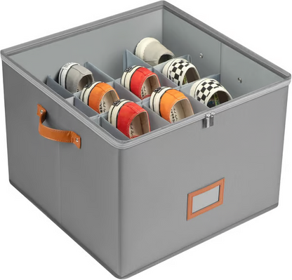 Fabric Shoe Organiser Storage Box – Foldable, Large Capacity, Dustproof & Breathable for Closet & Bedroom