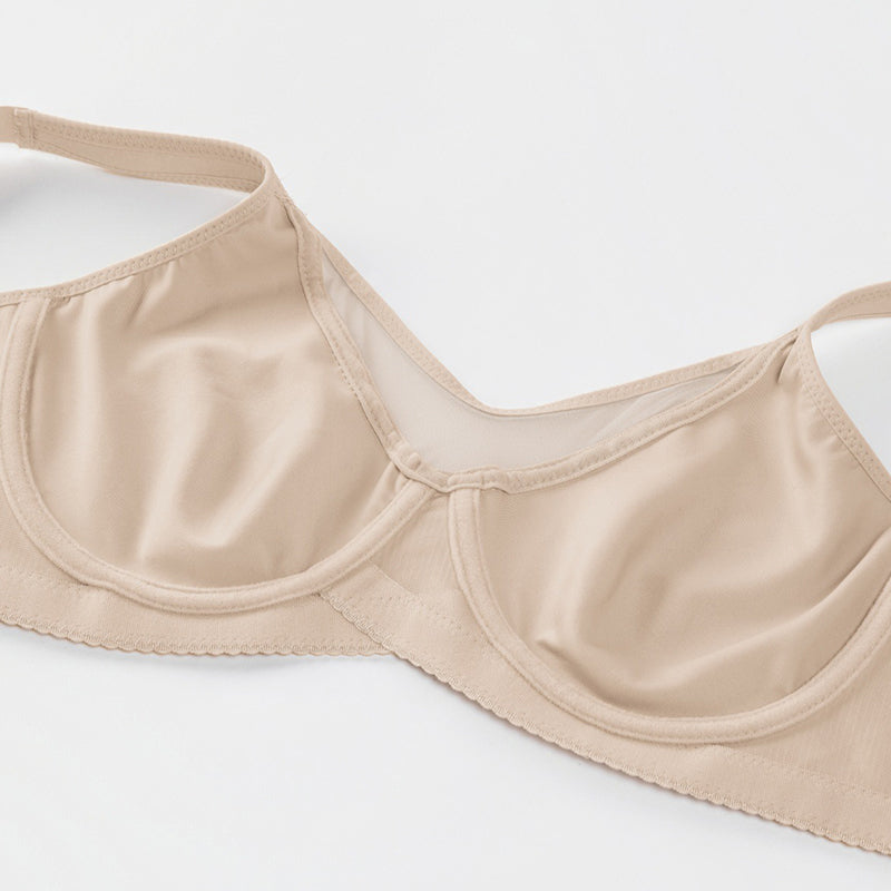 Women's Elegant Sheer Full Coverage Plus Size Bra