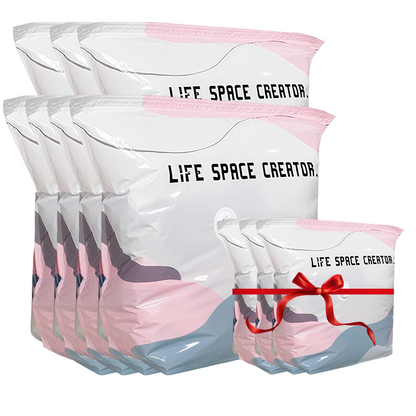No‑Pump Vacuum Storage Bags – Press & seal, no pump needed. Saves 80% space, keeps clothes dry & dust‑free