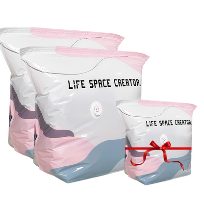 No‑Pump Vacuum Storage Bags – Press & seal, no pump needed. Saves 80% space, keeps clothes dry & dust‑free