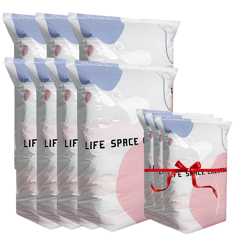 Large Compressible Vacuum Storage Bag – Pump-Free, Watertight & Ideal For Saving Space In Suitcases And At Home