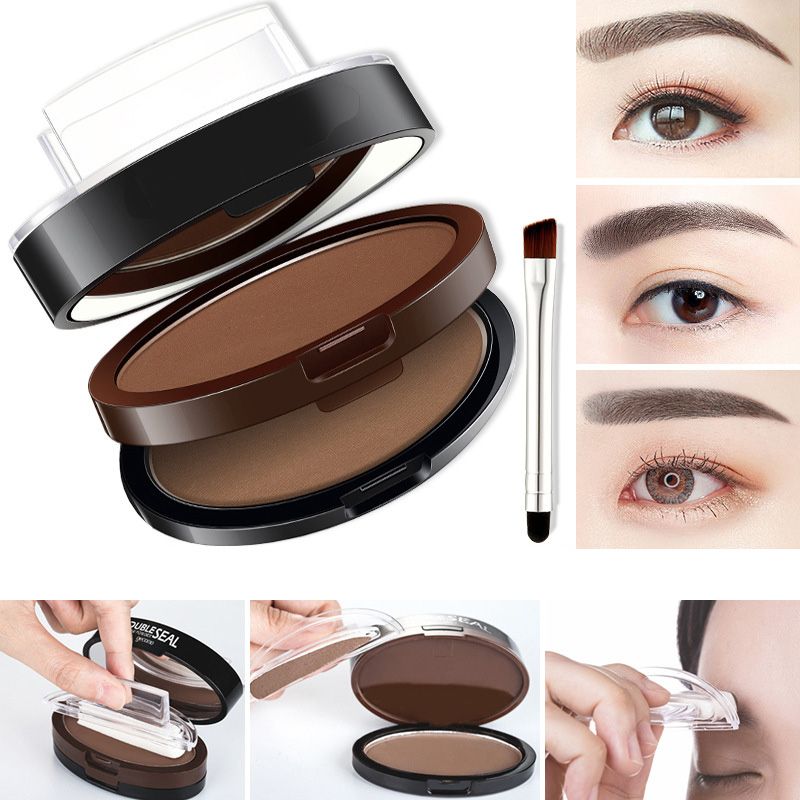 Instant Adjustable Eyebrow Stamp – Two‑color brow powder, waterproof & smudge‑proof. Natural, full brows in seconds