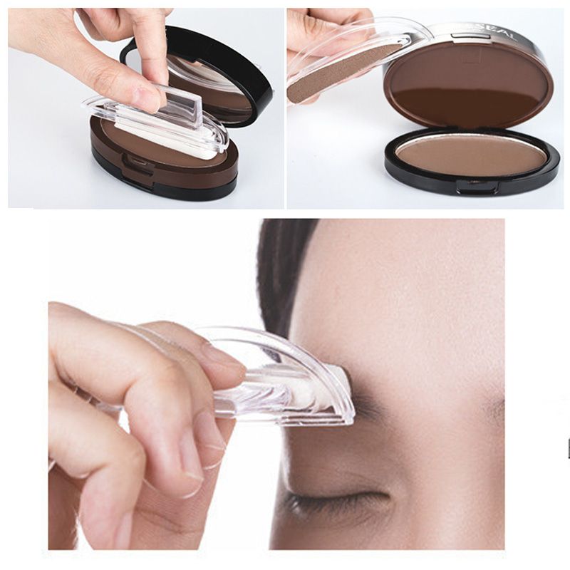 Instant Adjustable Eyebrow Stamp – Two‑color brow powder, waterproof & smudge‑proof. Natural, full brows in seconds