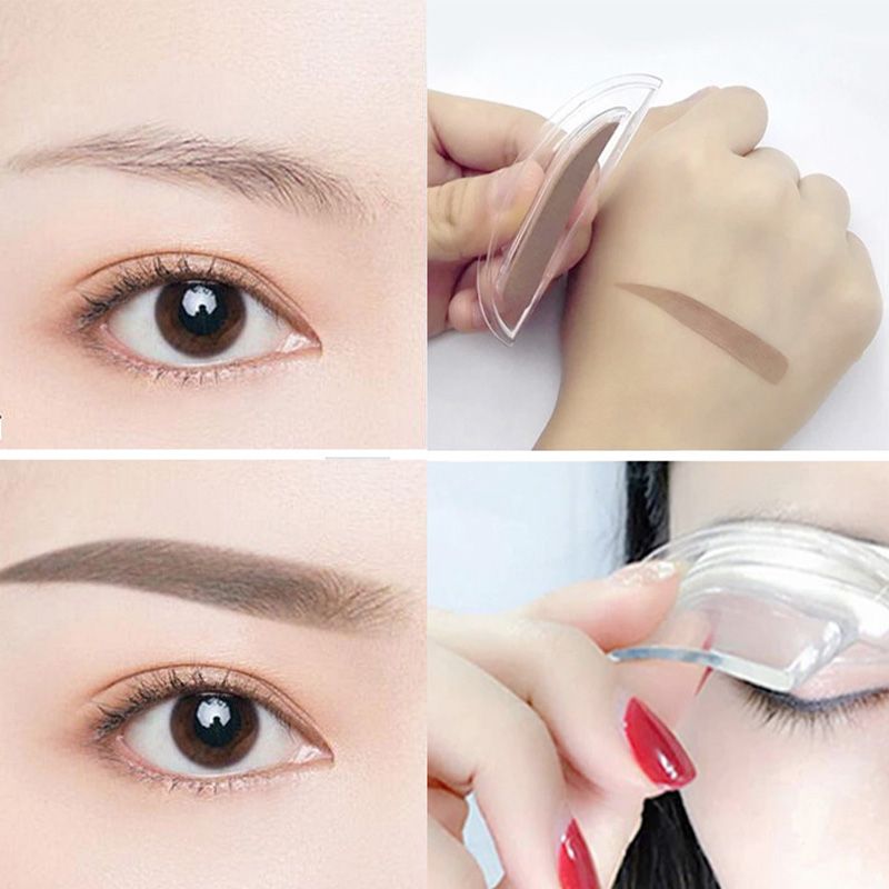Instant Adjustable Eyebrow Stamp – Two‑color brow powder, waterproof & smudge‑proof. Natural, full brows in seconds