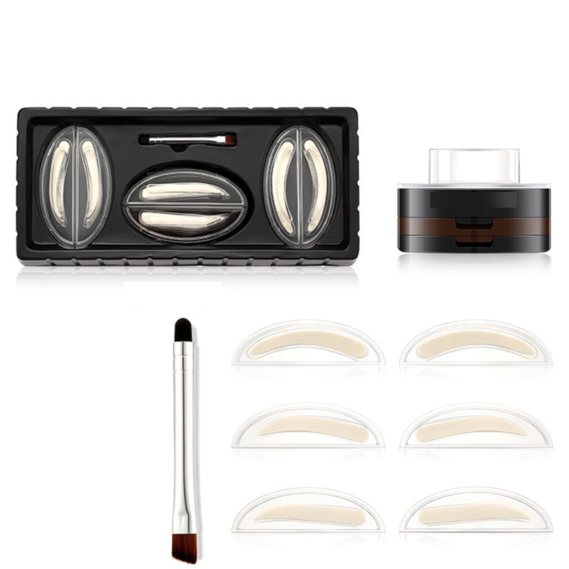 Instant Adjustable Eyebrow Stamp – Two‑color brow powder, waterproof & smudge‑proof. Natural, full brows in seconds