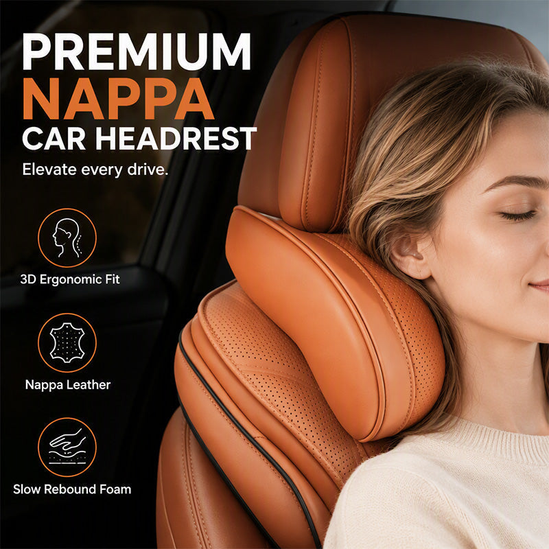 Memory Foam Car Neck Pillow – 3D contoured support, slow‑rebound foam. Reduces neck pressure on long drives – drive in comfort