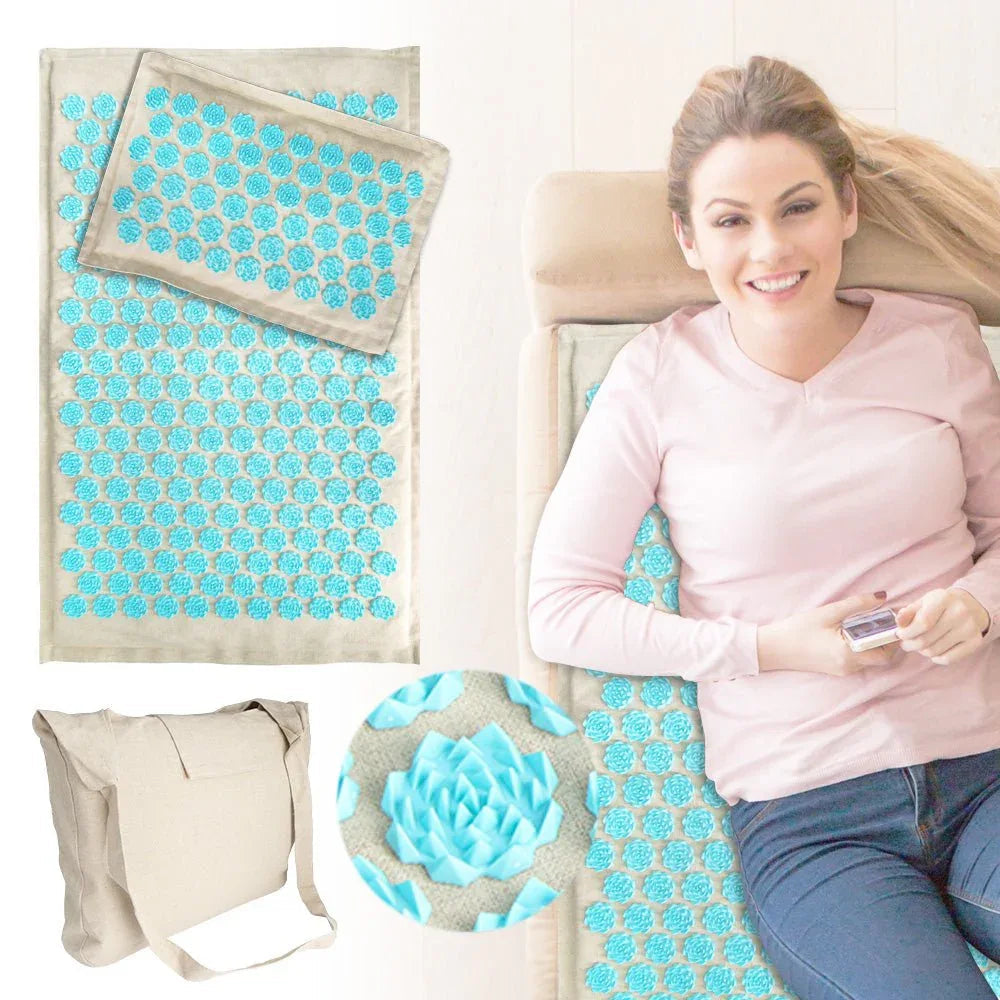 Tapis d’acupression relaxant avec oreiller de soutien | Acuva™
