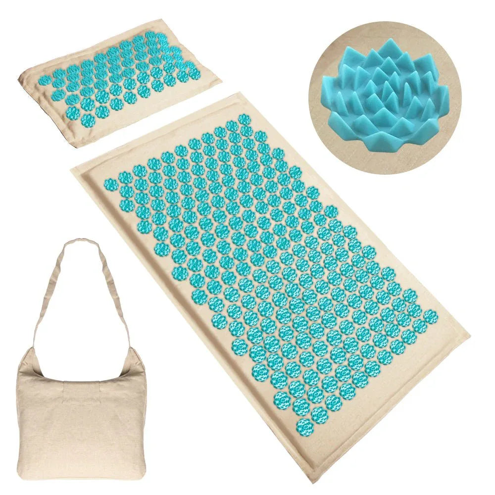 Tapis d’acupression relaxant avec oreiller de soutien | Acuva™