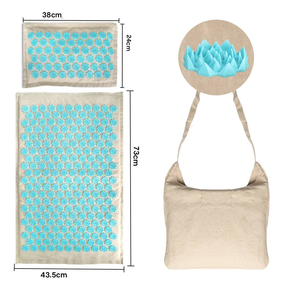 Tapis d’acupression relaxant avec oreiller de soutien | Acuva™