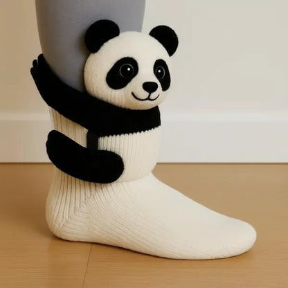Chaussettes peluche animaux