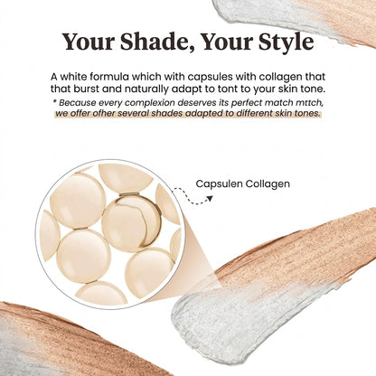 2-in-1 foundation stick with built-in brush for easy application